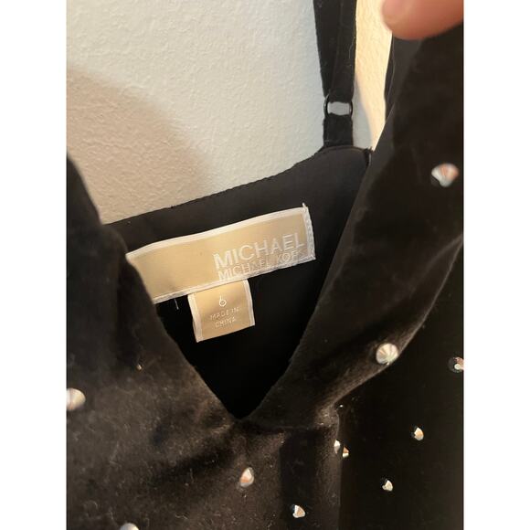 Michael Kors Embellished Velvet Bustier Mini dress women's size 6 - Picture 6 of 7